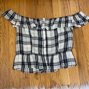 american eagle off the shoulder top